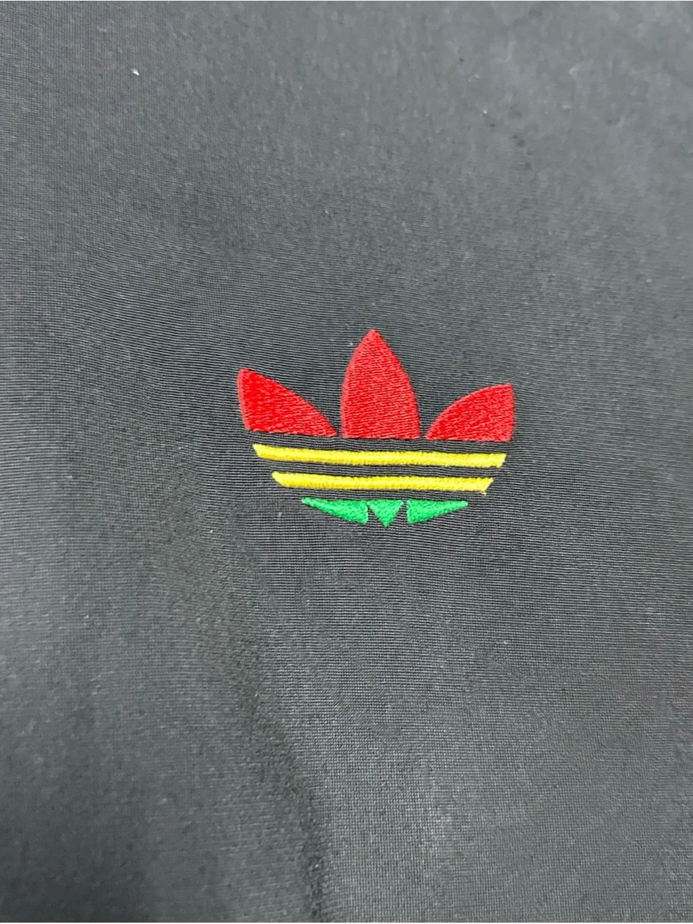 Y2k 2010 Adidas Firebird track jacket Rasta Inspired 2XL Striped Retro